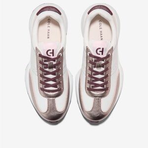 Cole Haan Women's Sneakers - White and Metallic Pink